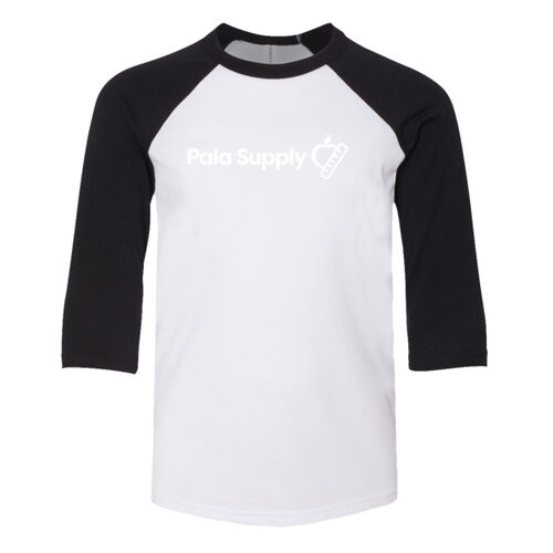 PalaSupply - Youth Three-Quarter Sleeve Baseball Tee Thumbnail